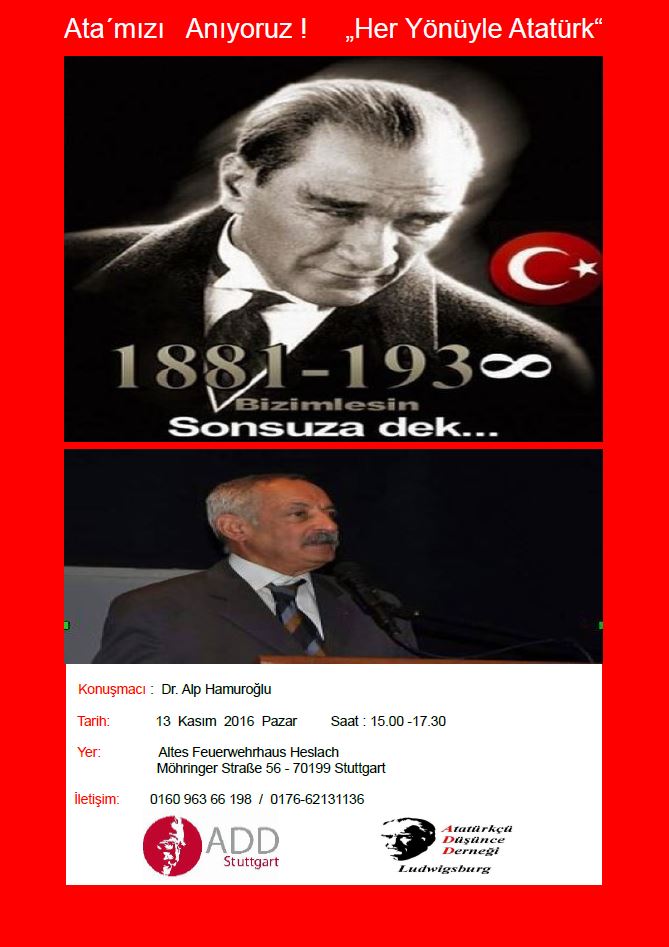 10 Kasım Atatürk`ün aramızdan ayrılışının 78. yılında anıyoruz