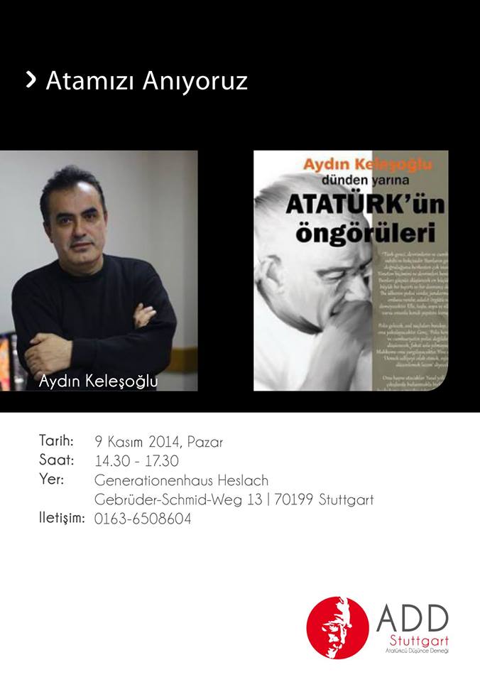10. Kasım Atatürk`ü Anma ve Aydın Keleşoğlu konferansı