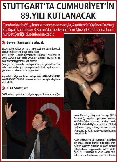 ADD Stuttgart Güncel Gazetesinde