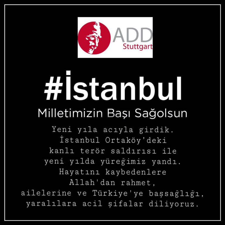 Istanbul Reina saldırısını kınıyoruz
