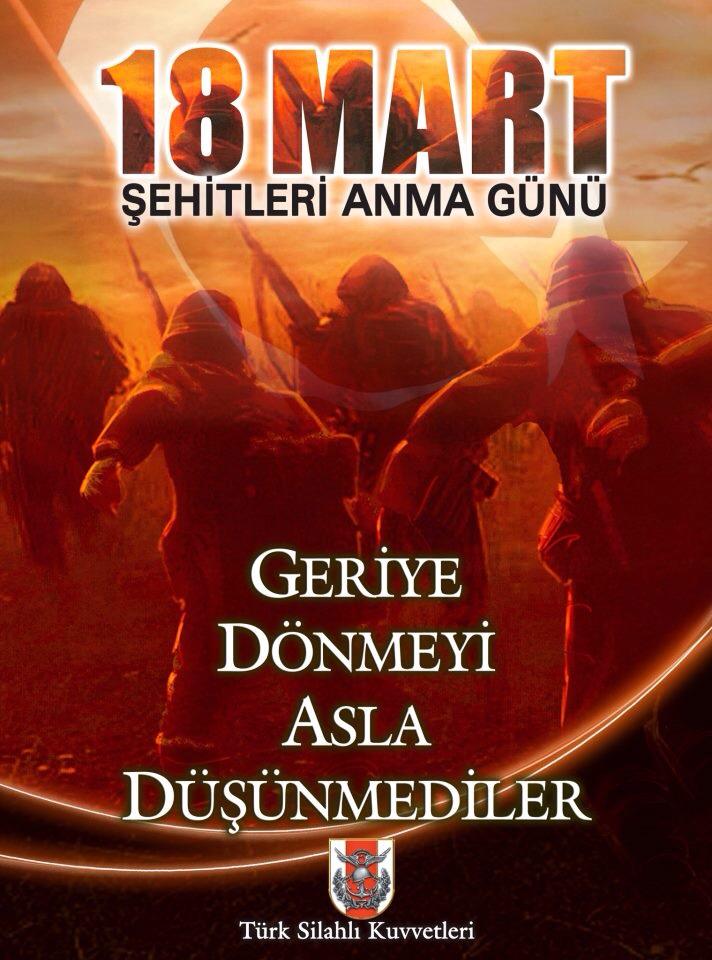 18 Mart Çanakkale şehitlerimizi anıyoruz