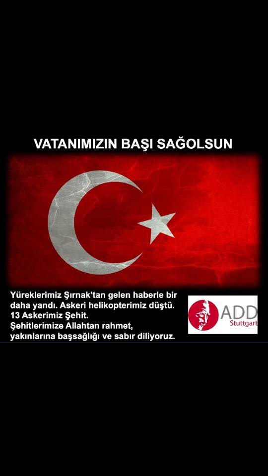 Vatanımızın başı sağolsun
