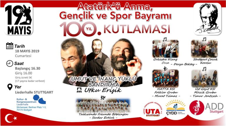 19 Mayıs Atatürk’ü Anma Gençlik ve Spor Bayramı 100. Yıl Kutlaması