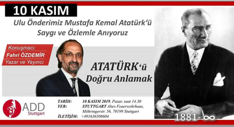10 Kasım Atatürk`ü aramızdan ayrılışının 81. yılında anıyoruz
