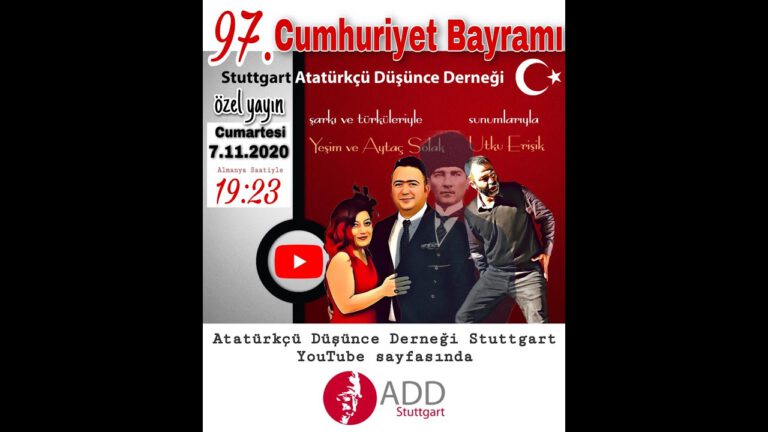 Cumhuriyetimizin 97. Yılı Kutlaması. Youtube yayını.