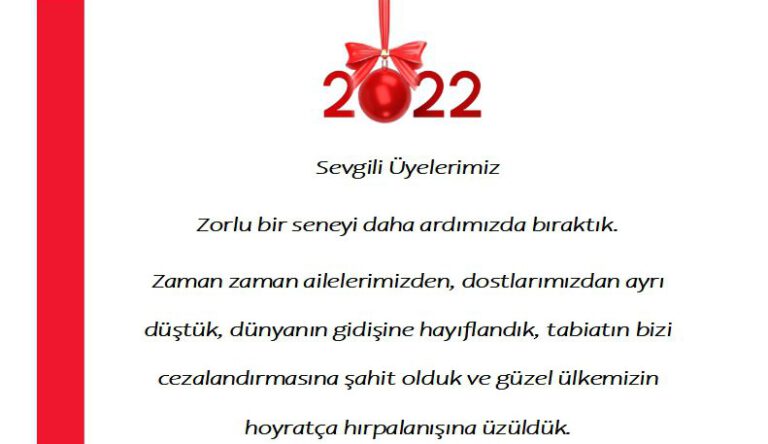 Yeni Yılınız kutlu olsun