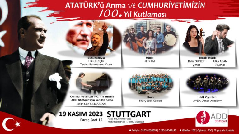 Atatürk’ü Anma ve Cumhuriyetimizin 100.Yıl Kutlaması