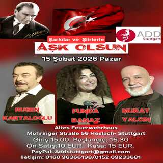 Etkinlik: Şarkılar ve Şiirlerle Aşk Olsun